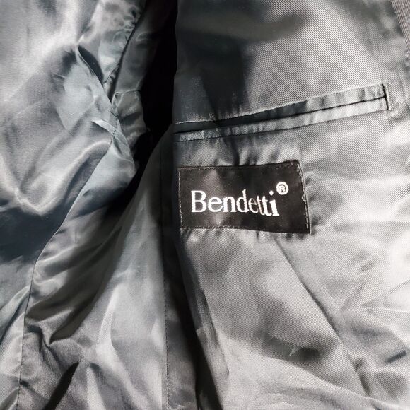 Bendetti Charcoal Blazer Size 44L 100% Virgin Wool NWT - Picture 4 of 11